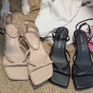 Gianni Bini Women's Strappy Heels - Black and Tan